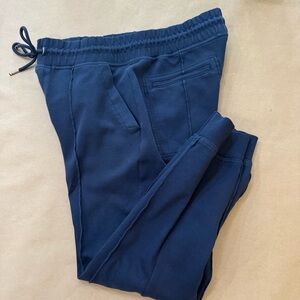 Boss Midnight Blue Cotton Silk Trousers
